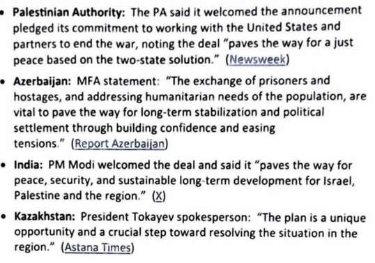 Tramp onun Qəzzada sülh planına dəstək verən Azərbaycan və digər ölkələrlə bağlı paylaşım edib<font color=red> - FOTOLAR</font>