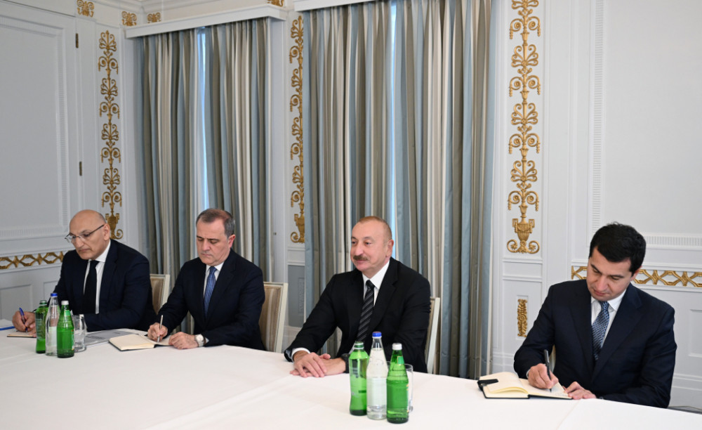 Azərbaycan Prezidenti İlham Əliyev Kopenhagendə Moldova Prezidenti ilə görüşüb<font color=red> - FOTOLAR</font>