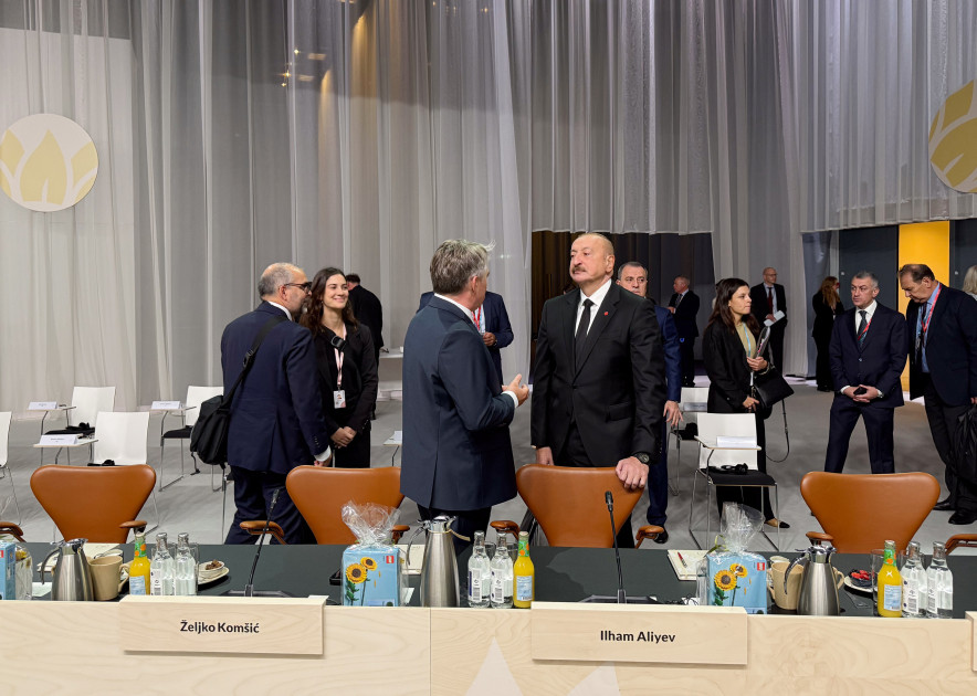 Prezident İlham Əliyev “Avropa Siyasi Birliyi”nin 7-ci Zirvə toplantısının açılış plenar sessiyasında iştirak edib <font color=red> - FOTOLAR</font>