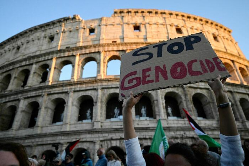 İtaliyada Qəzzaya dəstək aksiyaları keçirilir<font color=red> - FOTOLAR</font>