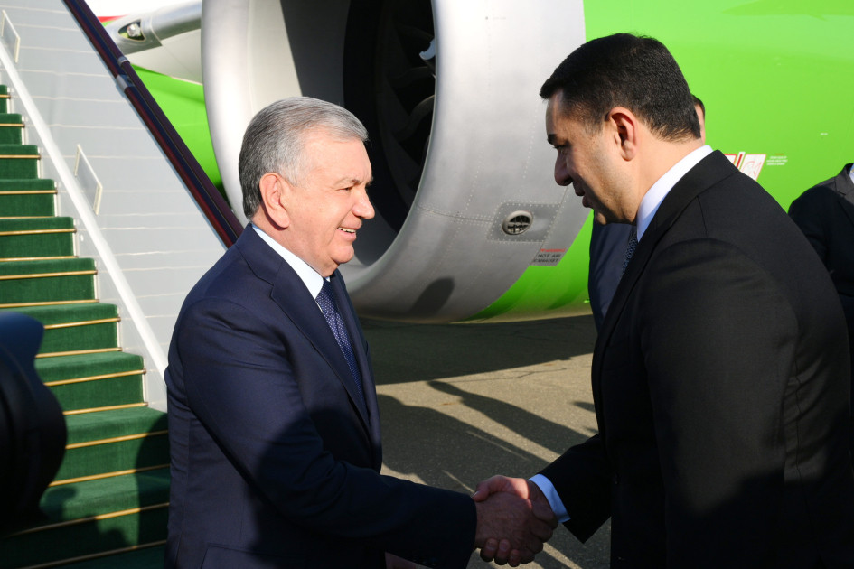 Özbəkistan Prezidenti Şavkat Mirziyoyev Azərbaycanda səfərdədir<font color=red> - FOTOLAR</font>