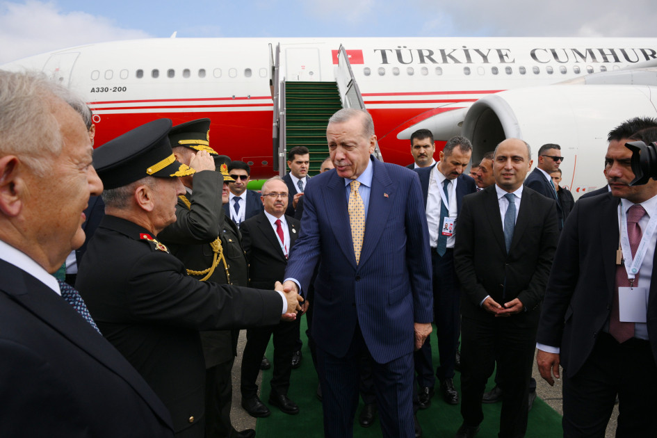 Ərdoğan Azərbaycana səfərə gəlib<font color=red> - FOTOLAR</font>