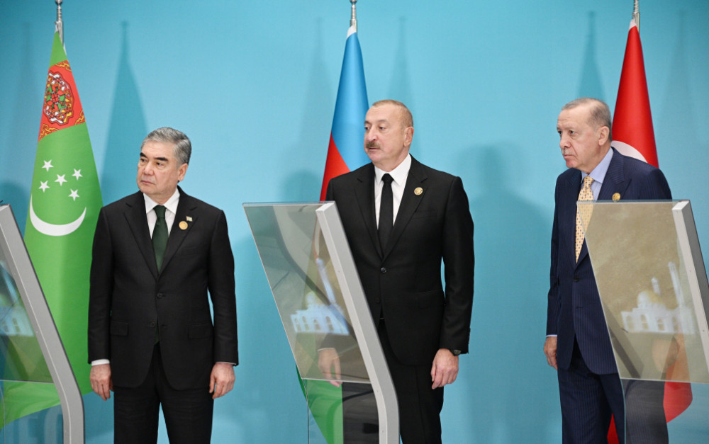 Türkmənistan tərəfindən Füzulidə tikiləcək məscidin onlayn formatda təməli qoyulub<font color=red> - FOTOLAR</font>