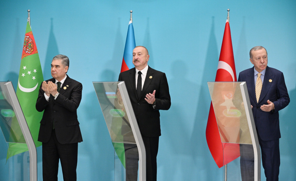 Türkmənistan tərəfindən Füzulidə tikiləcək məscidin onlayn formatda təməli qoyulub<font color=red> - FOTOLAR</font>