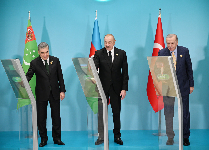 Türkmənistan tərəfindən Füzulidə tikiləcək məscidin onlayn formatda təməli qoyulub<font color=red> - FOTOLAR</font>