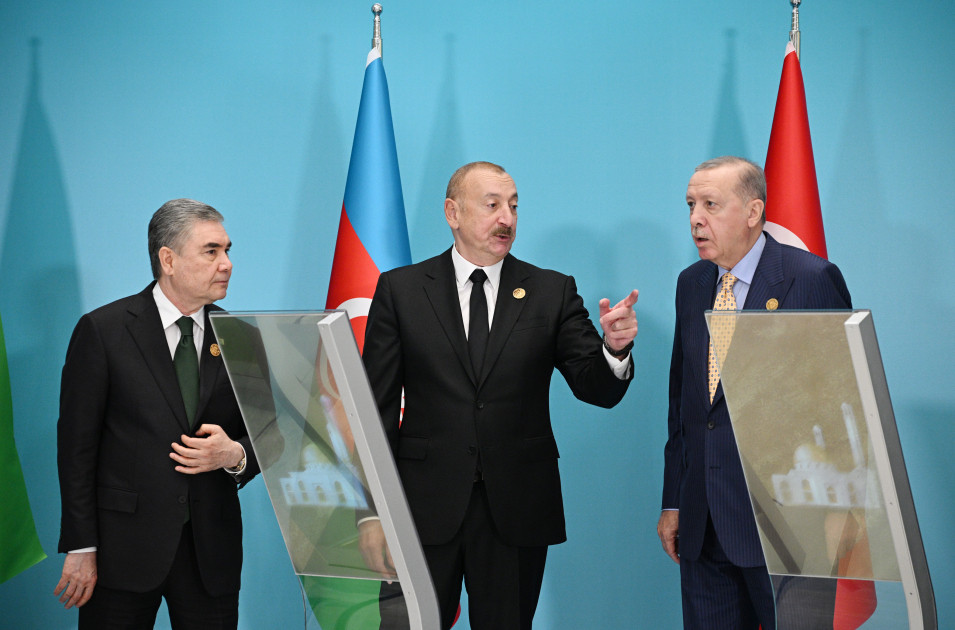 Türkmənistan tərəfindən Füzulidə tikiləcək məscidin onlayn formatda təməli qoyulub<font color=red> - FOTOLAR</font>