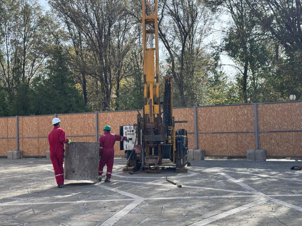 Möminə Xatun türbəsinin bərpası istiqamətində işlər davam edir<font color=red> - FOTOLAR</font>