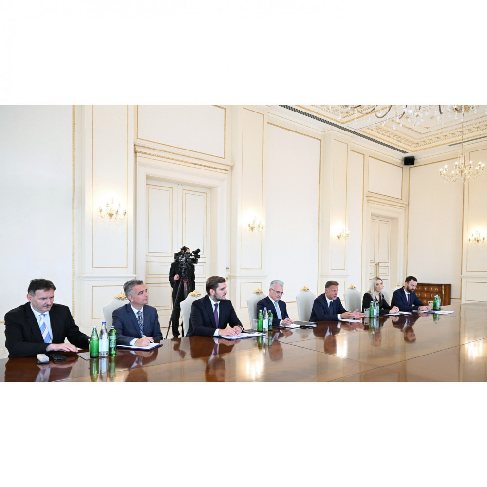 Prezident İlham Əliyev Xorvatiya parlamentinin nümayəndə heyətini qəbul edib<font color=red> - FOTOLAR</font>