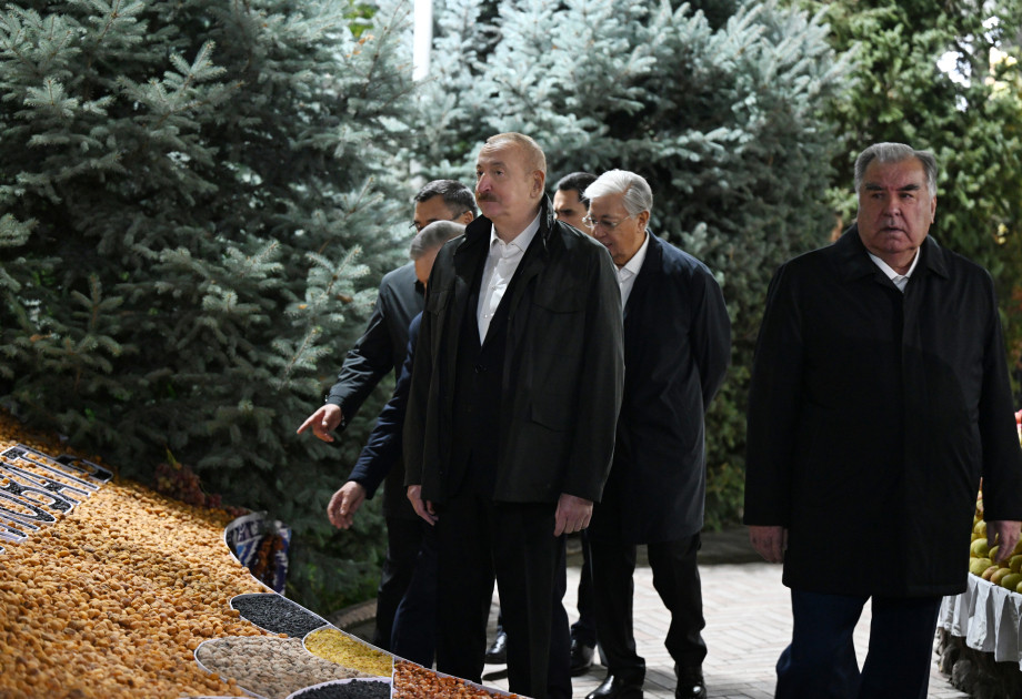 Prezident İlham Əliyev Düşənbədə MDB dövlət başçılarının qeyri-rəsmi şam yeməyində iştirak edir<font color=red> - FOTOLAR</font>