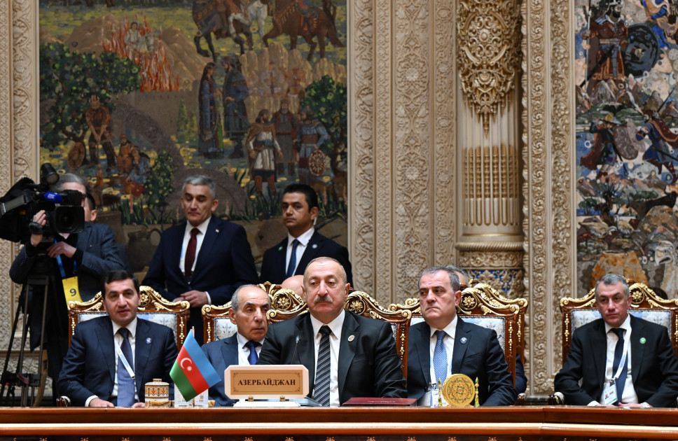 Düşənbədə MDB Dövlət Başçıları Şurasının geniş tərkibdə iclası keçirilib Azərbaycan Prezidenti İlham Əliyev tədbirdə iştirak edib<font color='red'> - YENİLƏNİB </font><font color=red> - FOTOLAR</font>