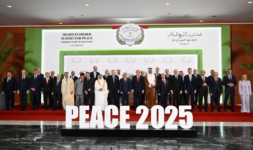 Azərbaycan Prezidenti İlham Əliyev Yaxın Şərq Sülh Sammitində iştirak edir<font color=red> - FOTOLAR</font>