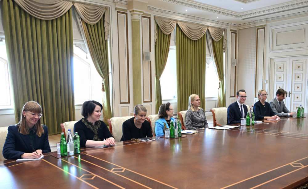 Prezident İlham Əliyev ATƏT-in fəaliyyətdə olan sədrinin başçılıq etdiyi nümayəndə heyətini qəbul edib <font color='red'> - YENİLƏNİB </font><font color=red> - FOTOLAR</font>