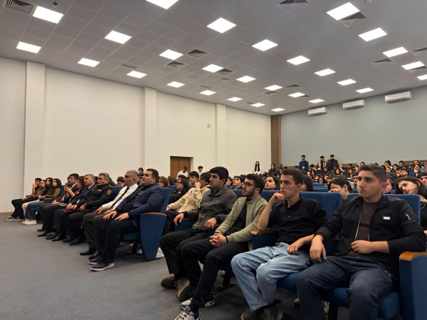 Qarabağ Universitetində narkomaniyaya qarşı maarifləndirici tədbir keçirilib<font color=red> - FOTOLAR</font>