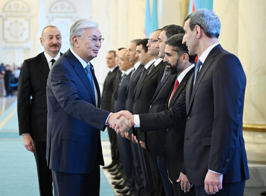 Azərbaycan Prezidenti İlham Əliyevin Astanada rəsmi qarşılanma mərasimi olub<font color='red'> - YENİLƏNİB</font><font color=red> - FOTOLAR</font>