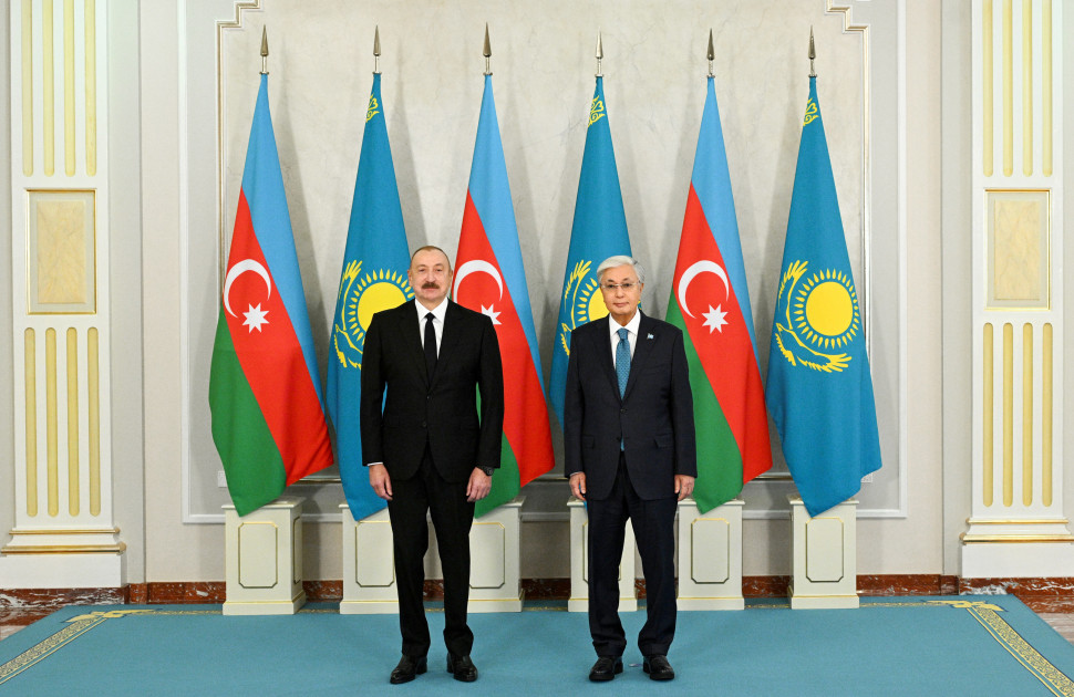 Azərbaycan Prezidenti İlham Əliyevin Astanada rəsmi qarşılanma mərasimi olub<font color='red'> - YENİLƏNİB</font><font color=red> - FOTOLAR</font>