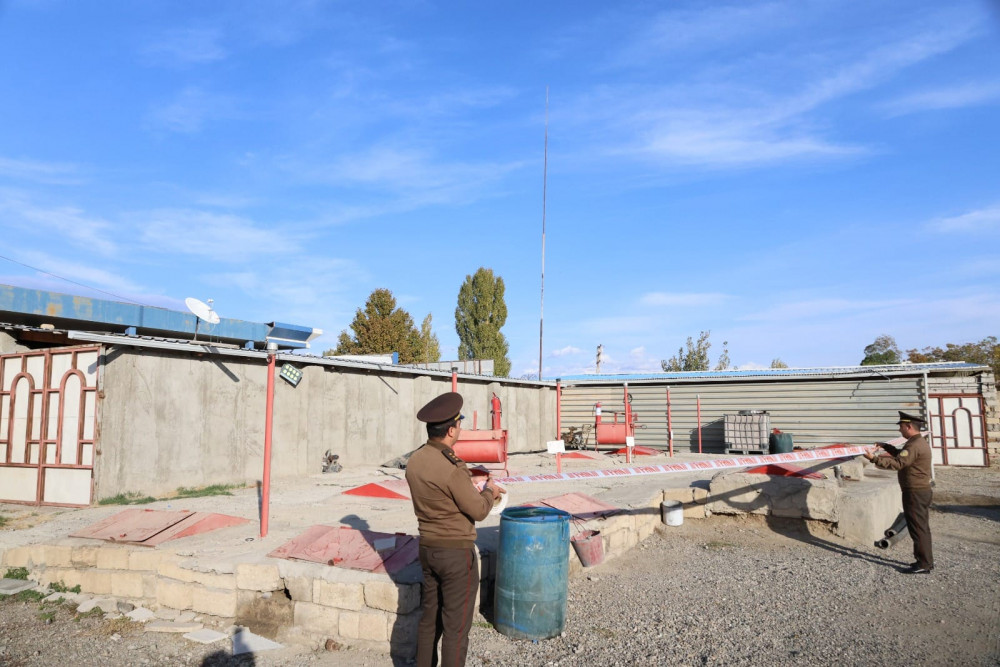 Naxçıvanda yanacaqdoldurma məntəqəsinin fəaliyyəti dayandırılıb<font color=red> - FOTOLAR</font>