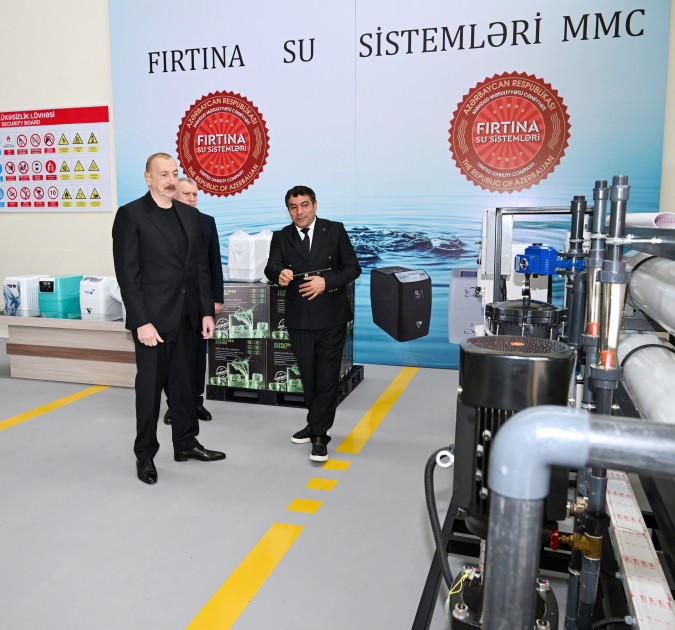 Sabirabadda su filtrlərinin istehsalı müəssisəsinin fəaliyyəti ilə tanışlıq<font color=red> - FOTOLAR</font>