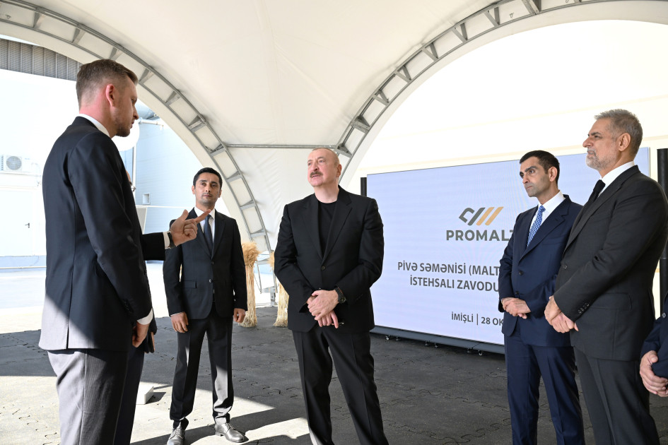 İmişlidə “Promalt” MMC-nin arpa emalı müəssisəsi istifadəyə verilib<font color=red> - FOTOLAR</font>