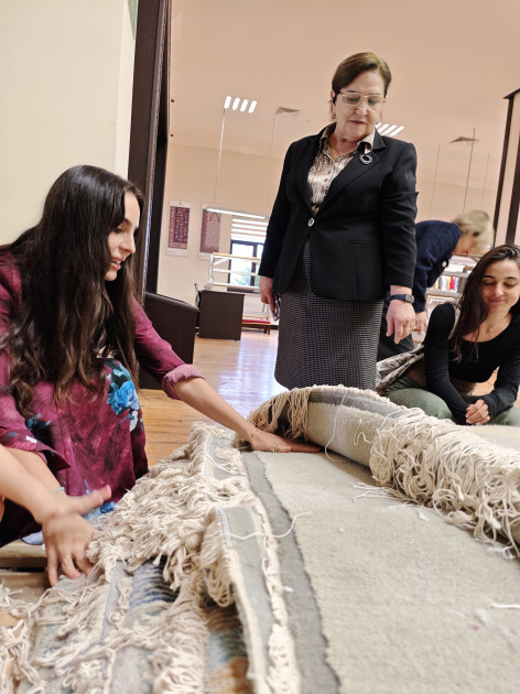 “Azərxalça” ASC Şuşa məscidi üçün dünya xalçaçılıq tarixinin ən böyük dairəvi xalçasını hazırlayır<font color=red> - FOTOLAR</font>