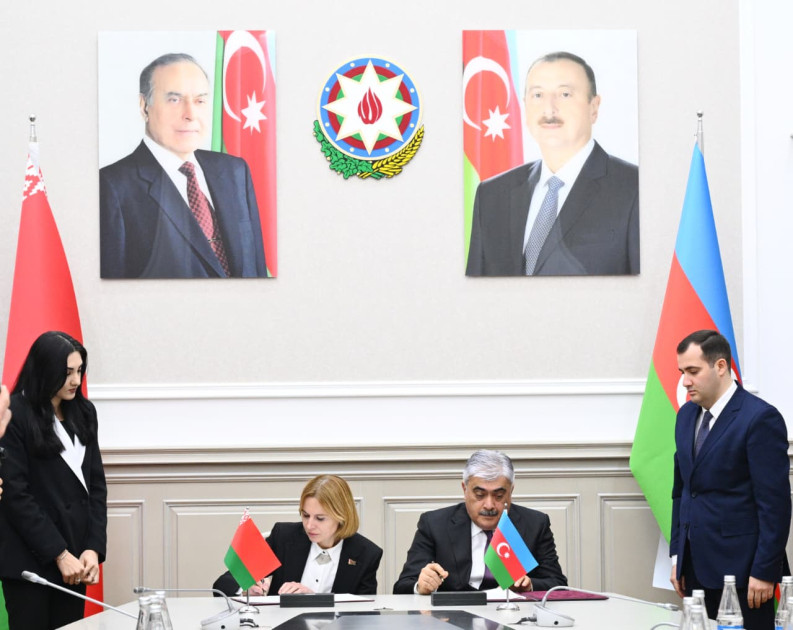 Azərbaycan və Belarus arasında iqtisadi əməkdaşlığın genişləndirilməsinə dair Birgə Protokol imzalanıb<font color=red> - FOTOLAR</font>