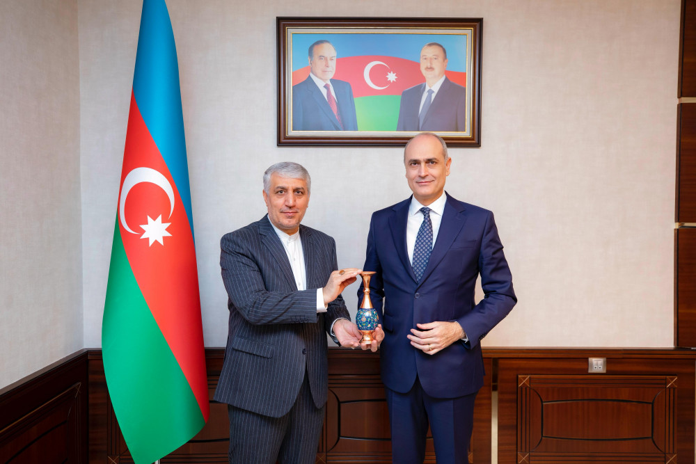 Bəxtiyar Məmmədov İranın Azərbaycanda fövqəladə və səlahiyyətli səfiri ilə görüşüb<font color=red> - FOTOLAR</font>