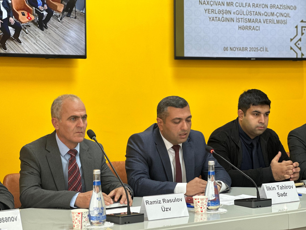 Culfadakı "Gülüstan" qum-çınqıl yatağı icarəyə verilib<font color=red> - FOTOLAR</font>