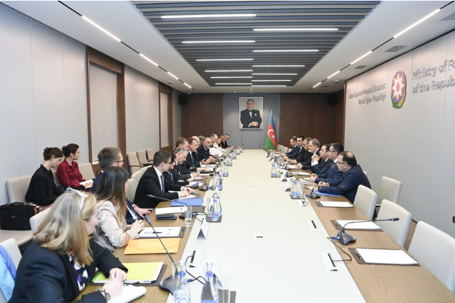 Ceyhun Bayramov NATO nümayəndə heyəti ilə görüşüb<font color=red> - FOTOLAR</font>