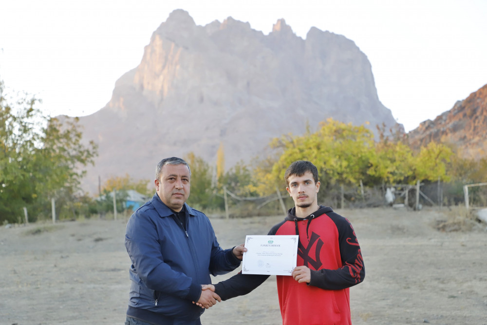 Naxçıvanda Zəfər Günü münasibətilə Hacadağa zirvə yürüşü təşkil olunub<font color=red> - FOTOLAR</font>