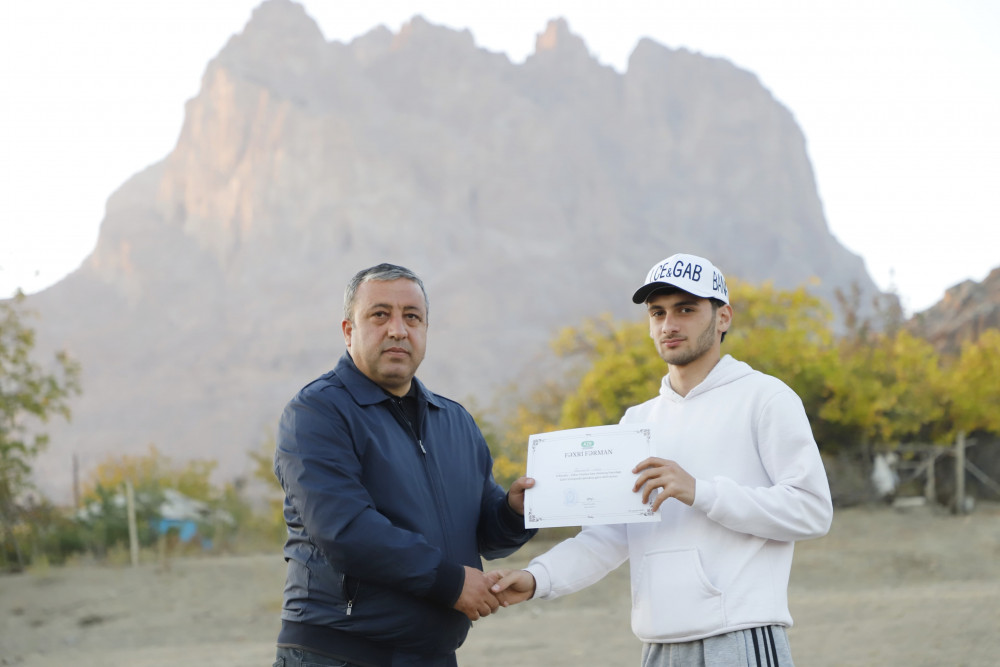 Naxçıvanda Zəfər Günü münasibətilə Hacadağa zirvə yürüşü təşkil olunub<font color=red> - FOTOLAR</font>