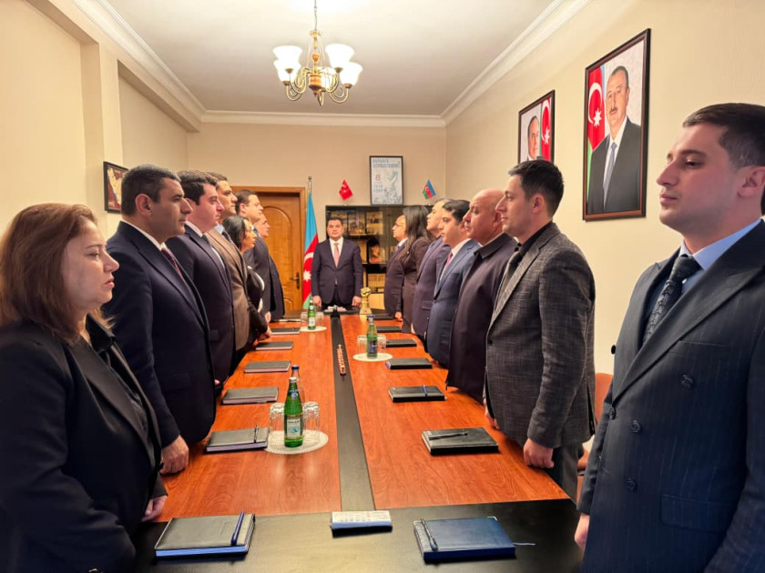 Naxçıvanın Bakıdakı daimi nümayəndəliyində Zəfər Günü münasibətilə tədbir keçirilib<font color=red> - FOTOLAR</font>