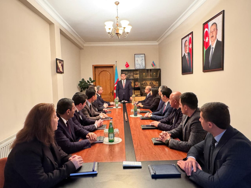 Naxçıvanın Bakıdakı daimi nümayəndəliyində Zəfər Günü münasibətilə tədbir keçirilib<font color=red> - FOTOLAR</font>