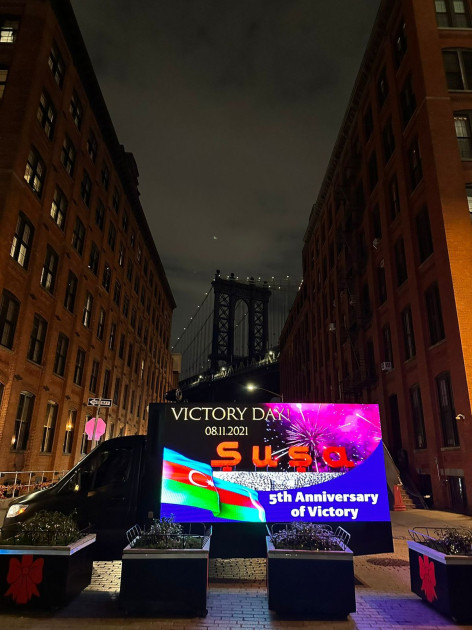 ABŞ-ın müxtəlif şəhərlərində Zəfər Günü ilə bağlı məlumatlandırma kampaniyası keçirilir<font color=red> - FOTOLAR</font>