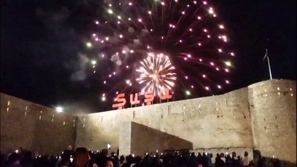 Şuşada möhtəşəm atəşfəşanlıq olub<font color=red> - FOTOLAR</font>