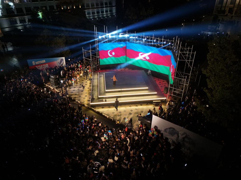 Naxçıvanda Zəfərin 5-ci ildönümü böyük coşqu ilə qeyd edilib<font color=red> - FOTOLAR</font>