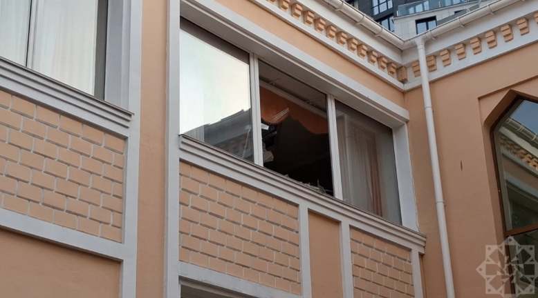 Kiyevə raket hücumu zamanı Azərbaycanın Ukraynadakı səfirliyinə ciddi ziyan dəyib<font color=red> - FOTOLAR</font>