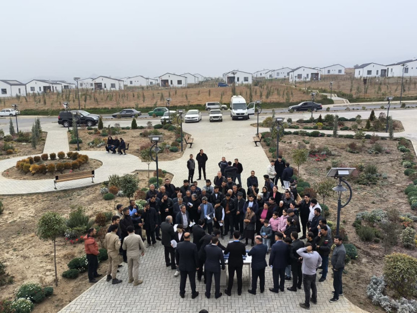 Böyük Qayıdış: Ağdamın Xıdırlı kəndində daha 50 ailəyə mənzillərin açarları təqdim olunub<font color=red> - FOTOLAR</font>