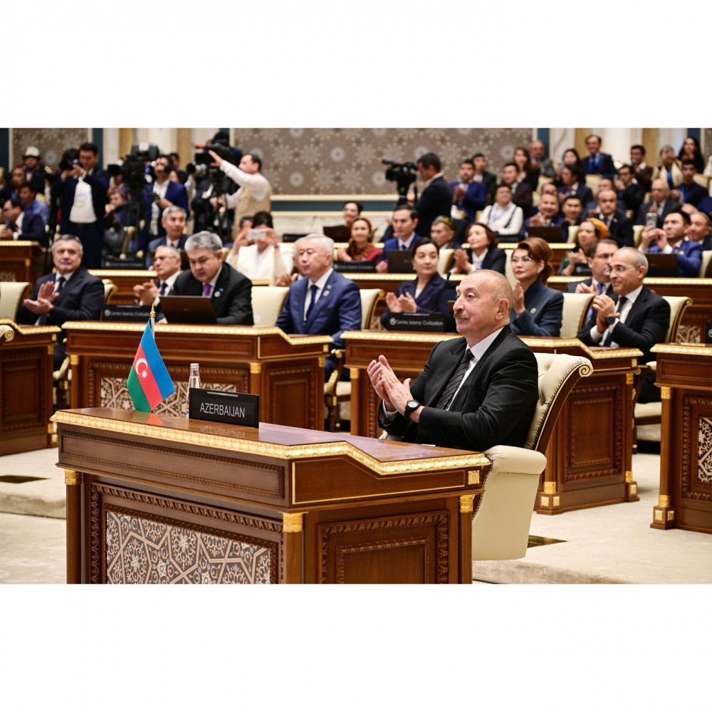 Prezident İlham Əliyev Daşkənddə "Gələcəyin İrsi" Beynəlxalq Mükafatının təqdimat mərasimində iştirak edib<font color=red> - FOTOLAR</font>