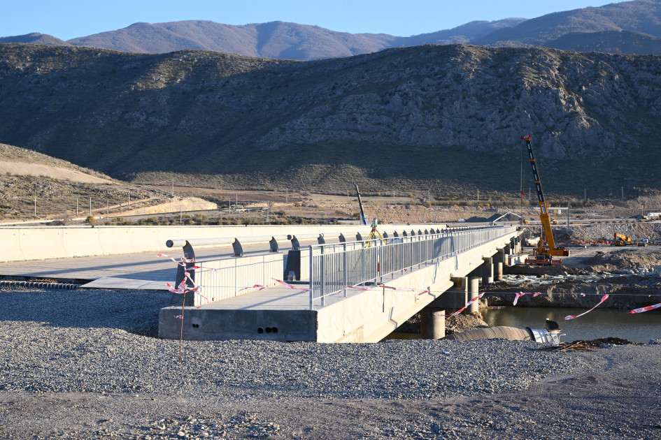 Zəngəzur dəhlizi üzrə görülən işlər və Ağbənd-Kəlalə körpüsünün inşası prosesi ilə tanışlıq olub<font color=red> - FOTOLAR</font>