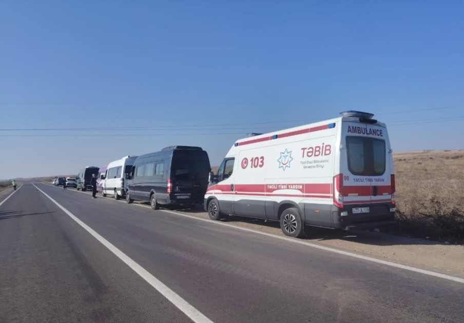 Bu gün Xocavəndin Qırmızı Bazar qəsəbəsi və Sos kəndinə 41 ailə yola salınıb<font color=red> - FOTOLAR</font>