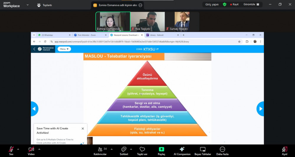 Dövlət qulluğunda motivasiya mövzusunda vebinar keçirilib<font color=red> - FOTOLAR</font>