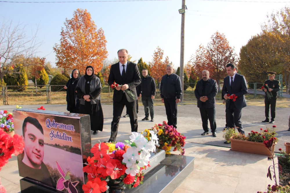 Naxçıvan MR Ədliyyə Nazirliyi şəhid ailələrini ziyarət edib<font color=red> - FOTOLAR</font>