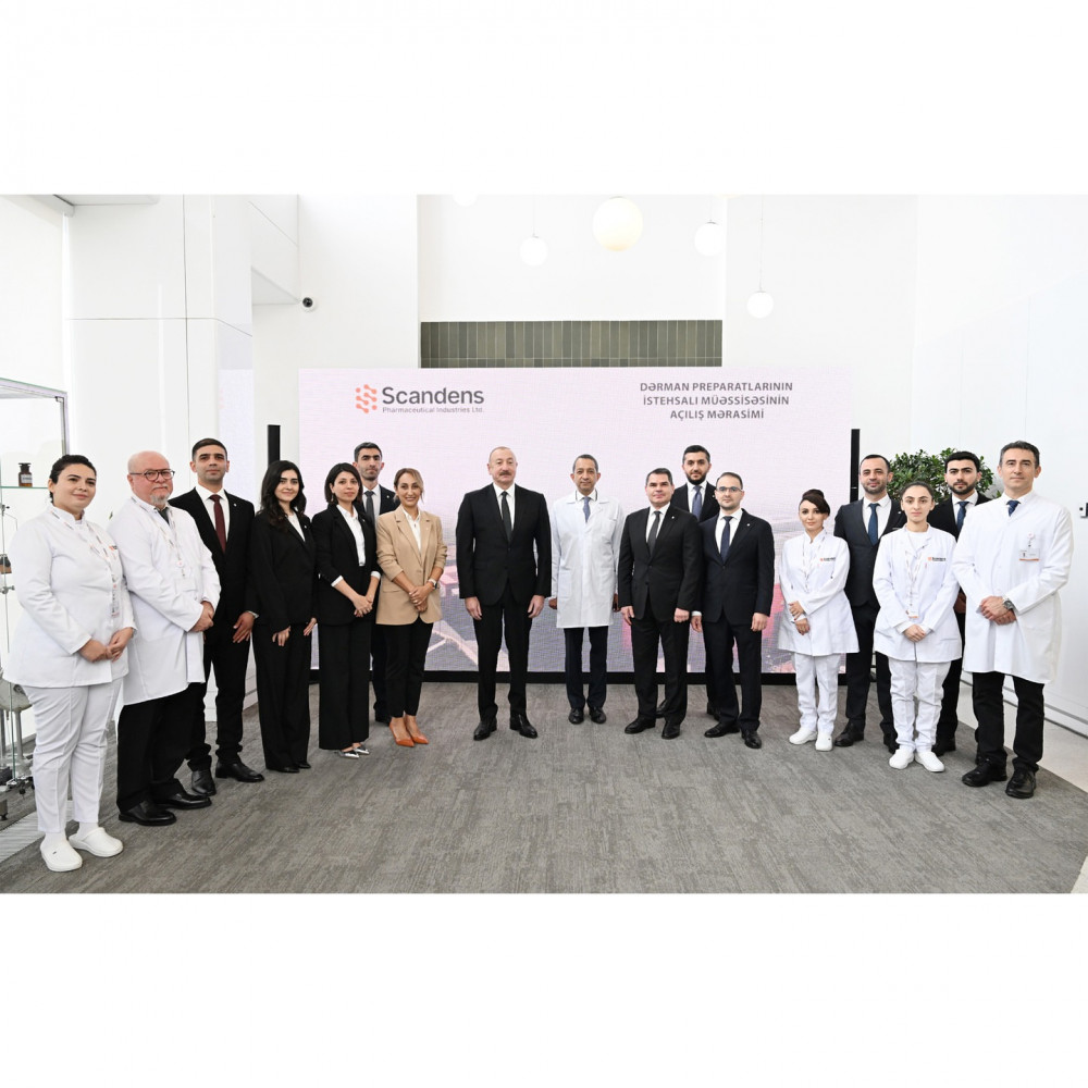 Prezident İlham Əliyev dərman preparatları istehsalı müəssisəsinin açılışında iştirak edib<font color=red> - FOTOLAR</font>