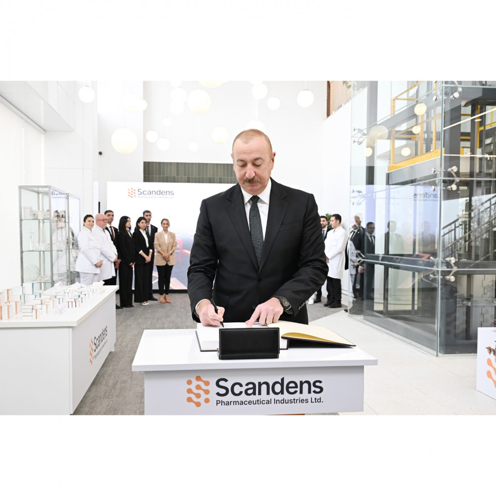 Prezident İlham Əliyev dərman preparatları istehsalı müəssisəsinin açılışında iştirak edib<font color=red> - FOTOLAR</font>