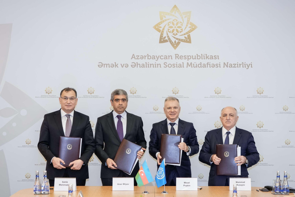Azərbaycanla BƏT arasında “2025-2029-cu illər üçün Layiqli Əmək üzrə Ölkə Proqramı” imzalanıb<font color=red> - FOTOLAR</font>
