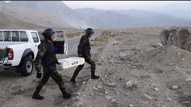 Naxçıvanda əl qumbarası və top mərmisi tapılıb<font color=red> - VİDEO</font>