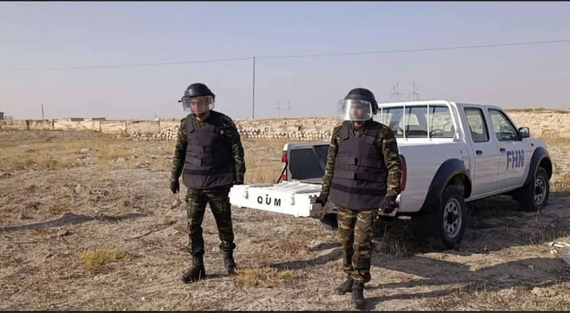 Naxçıvanda əl qumbarası və top mərmisi tapılıb<font color=red> - VİDEO</font>