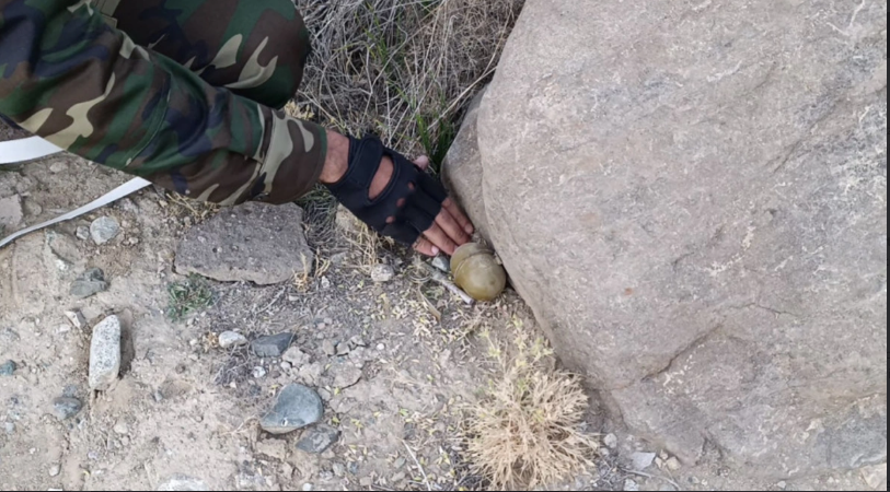 Naxçıvanda əl qumbarası və top mərmisi tapılıb<font color=red> - VİDEO</font>