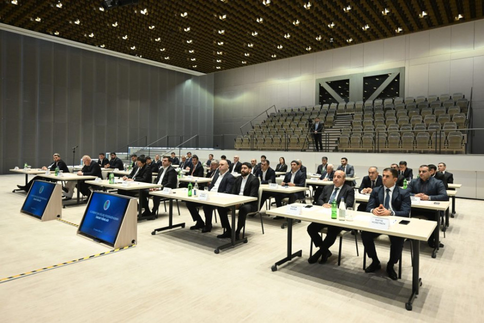 Mikayıl Cabbarov növbəti dəfə Azərbaycan Güləş Federasiyasının prezidenti seçilib<font color=red> - FOTOLAR</font>