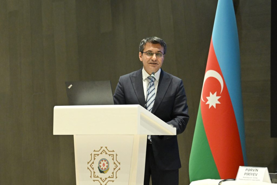 Mikayıl Cabbarov növbəti dəfə Azərbaycan Güləş Federasiyasının prezidenti seçilib<font color=red> - FOTOLAR</font>