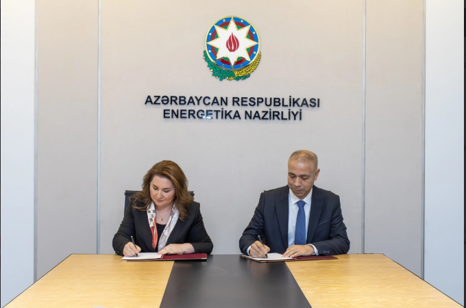 Dənizdə külək enerjisi layihəsinə dair müqavilə imzalanıb<font color=red> - FOTOLAR</font>